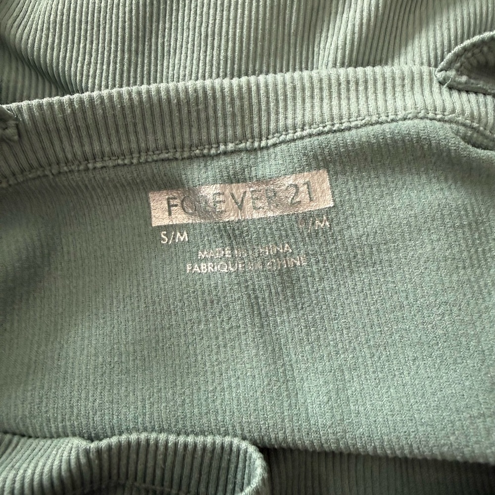 Forever 21 Teal Ribbed Top - Picture 3 of 3